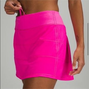 Lululemon Pace Rival Mid-Rise Skirt *Long, Pow Pink, New With Tags, Size 2